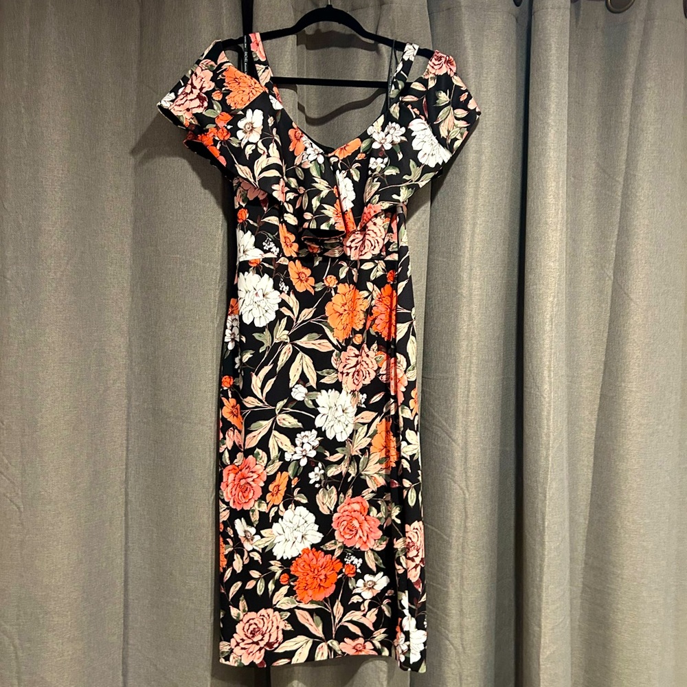 Rachel Roy cold shoulder floral dress